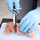 Raw Meat + Surgical Gloves = Genius