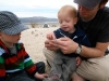 Kids checking out a lizzard