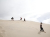 Running down Eureka Dunes with the kids